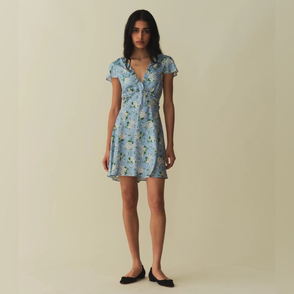 Doen Tayla Dress in Sky May Bell Floral - NWT!